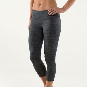 Lululemon Charcoal Gray Wunder Under Crop